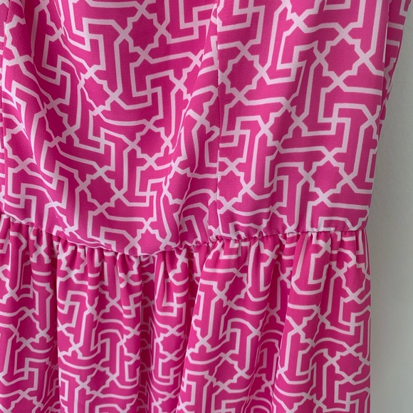 EVERLY Fit & Flare Sleeveless Mini Dress Pink Medium - Picture 4 of 10